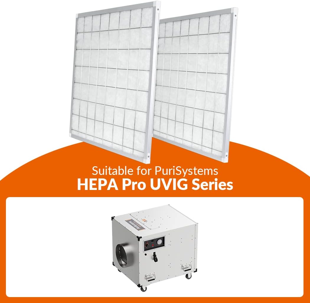 Purisystems MERV-8 Filter Replacement for HEPA Pro UVIG Air Scrubber