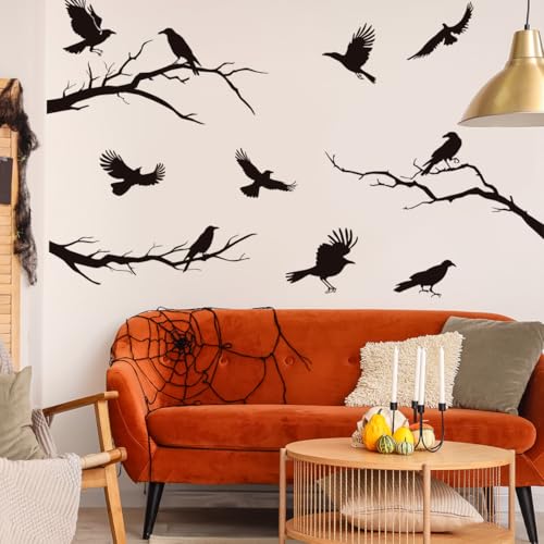 Vinilos Decorativos Removibles de Vinilo Crows Wall Stickers miniatura 6