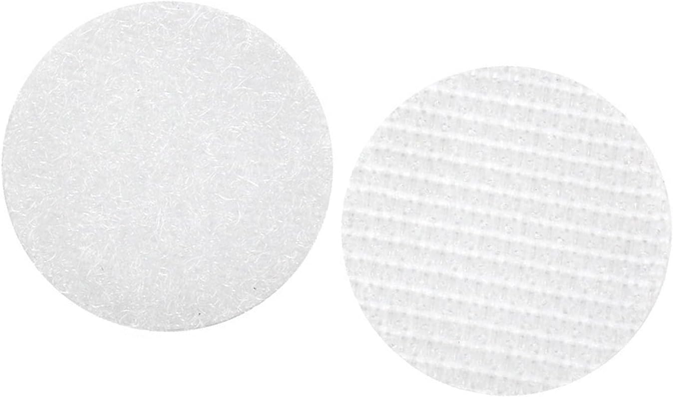 500 Pair Round Hook and Loop Fastener Dots, Strong Adhesion Long Lasting Bonding Easy to Peel Off, with Double Sided Stick Back Self Adhesive, for DIY Craft School Projects