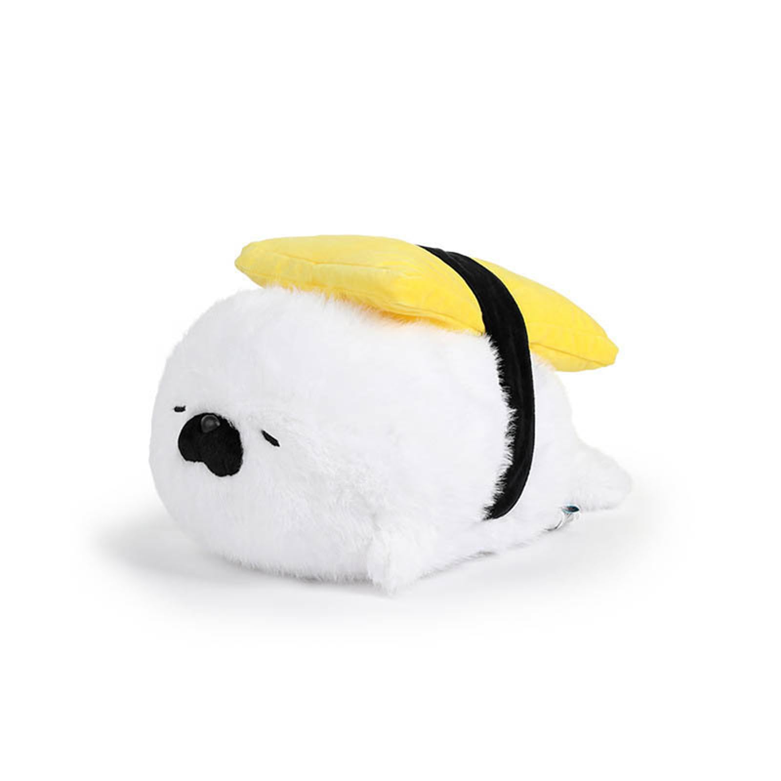Plüschtiere, Süßes Robbenkissen, Garnelen-Sushi-Plüschspielzeug for Kinder, Robben-Plüschkissen, Kawaii-Robbentierkissen(White)