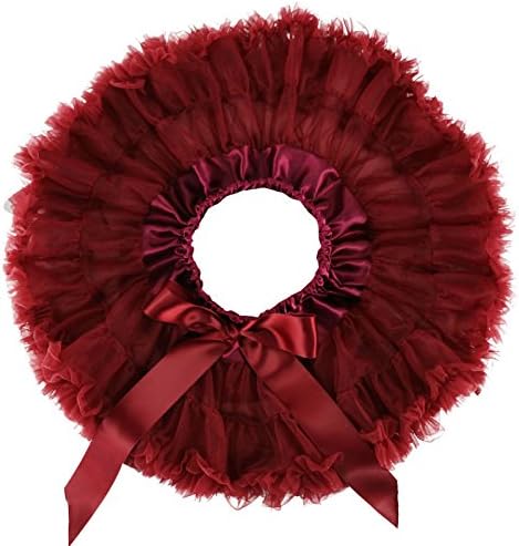 Wennikids Little Girl's Dance Chiffon Pettiskirts Tutu Assorted Size and Color Large DarkMagenta