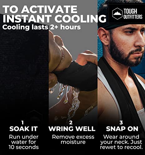Cooling Towels - Ice Towel, Sweat Towel, Cooling Towels For Neck & Face & Cooling Neck Wraps For Summer Heat - Neck Cooler For Quick Cool Down For Gym, Running, Golf, Yoga & Sports #TOP2