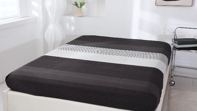 8HMOON Soft Striped Bed Sheet Set