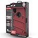 ZIZO Bolt Series for iPhone Xs Max case Military Grade Drop Tested with Tempered Glass Screen Protector, Holster, Kickstand RED Black