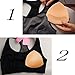 TopBine 3 Pairs Bra Pads Inserts Women's Sports Cups Bra Replacement Insert for Bikini Swimsuit