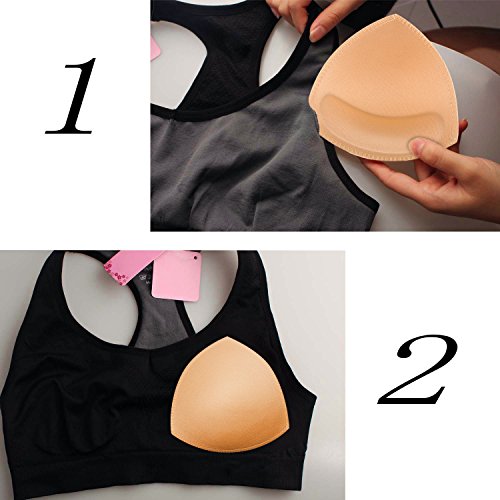 TopBine Bra Pads Inserts Women's Sports Cups Bra Replacement Insert for Bikini Swimsuit4