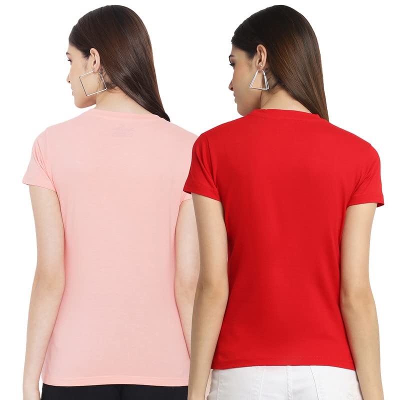 Image of Preneum Women's Letter Print Regular Fit T-Shirt