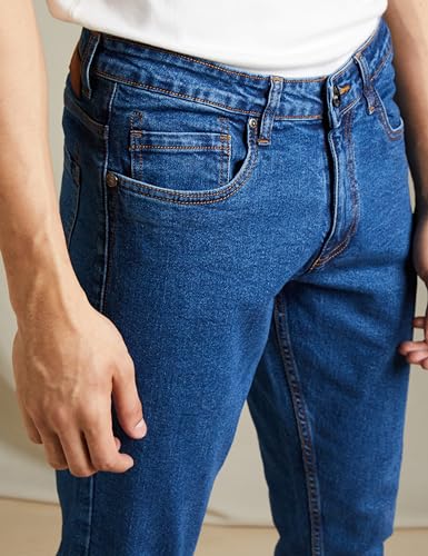 Image of Amazon Brand - Symbol Men's Relaxed Fit Mid Rise Jeans