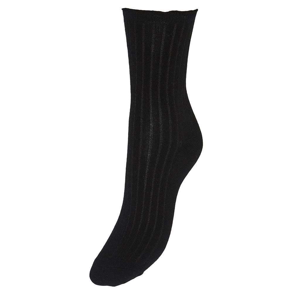 VERO MODA Women's Vmena Noos Socks, Black, One Size