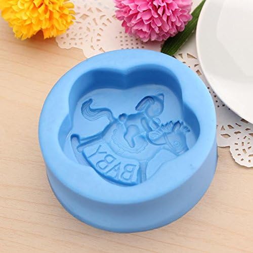 Trojan Rabbit Baby Silicone Chocolate Mold Fondant Cake Soap Mold.