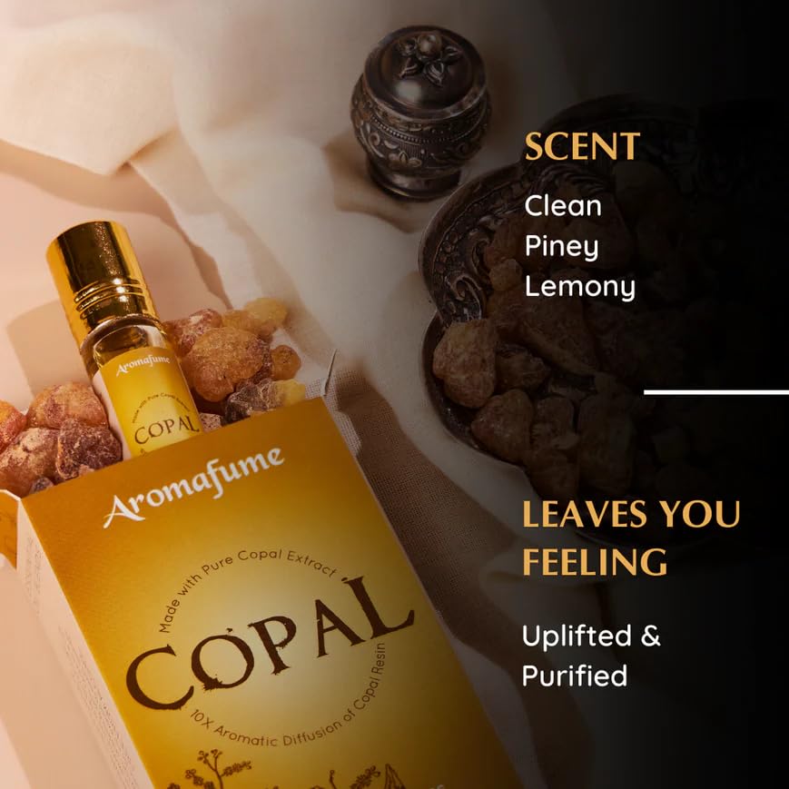 Aromafume Copal Resin Essential Oil Roll-On Blend 1 x 10ml / 1 x 0.33 Fl Oz | Made with Protium Copal (Burseraceae) Extract | Native to Mexico | For meditation, spiritual awakening & prayer - Image 4