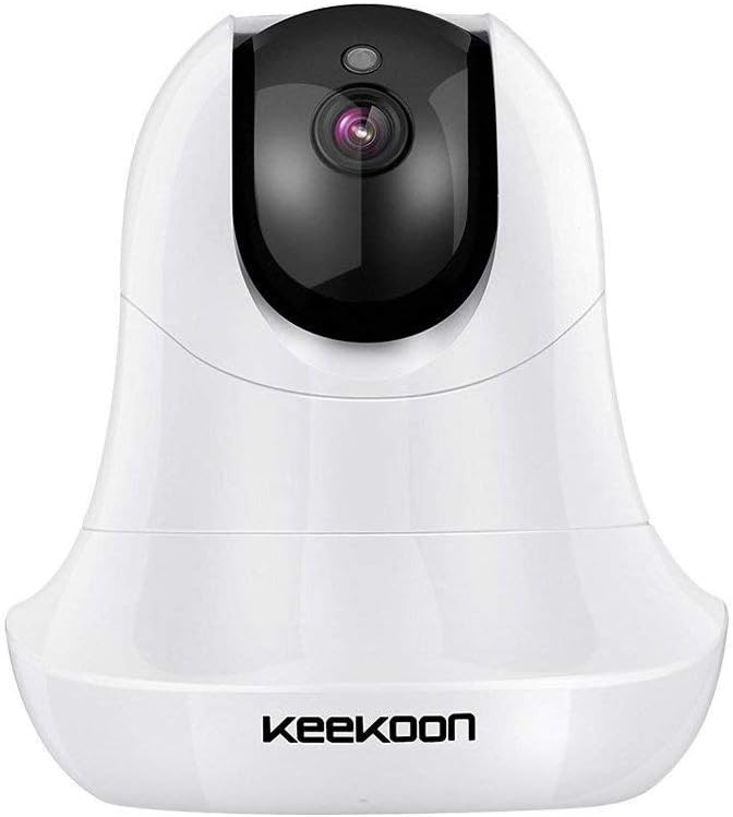 KEEKOON 1080P Wireless IP Camera WiFi Baby Monitor Pan/Tilt/Zoom Home Security Surveillance Camera Night Vision Two-Way Audio (White)