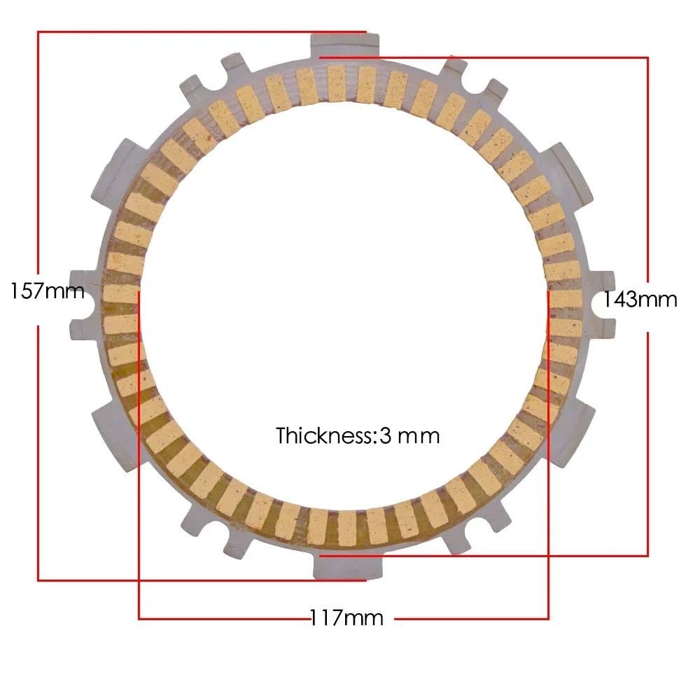 11 stücke Motorrad Motor Kupplung Platten & Stahl Reibung Platte Für Yamaha TMAX530