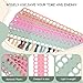 COHEALI 5Pcs Embroidery Floss Organizer Plastic Thread Holder 37 Hole Cross Stitch Board Sewing Accessories for Craft DIY Storage