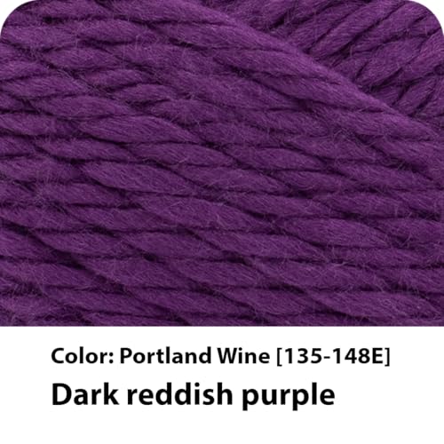 Image of Lion Brand Yarn Hometown Yarn, Super-Bulky Yarn for Knitting, Crocheting, and Crafting, 3 Pack, Portland Wine | Super Bulky Acrylic Fiber for Warm Crochet Blankets, Knit Winter Hats, Chunky Cardigans, Soft Scarves, Weaving