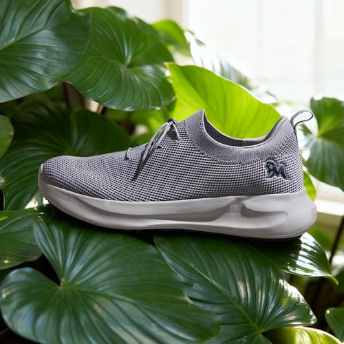 Image of Neeman's ReLive Knit Casual Lace Up Sneakers for Men | Trendy, Lightweight, Breathable Stylish Shoes | Padded Insole for Extra Support | Walking, Travelling, Outdoor Shoes for Men