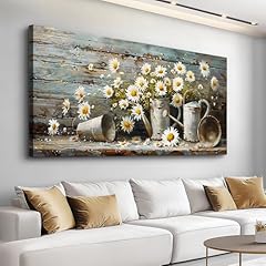 Daisy Rustic Pots Art