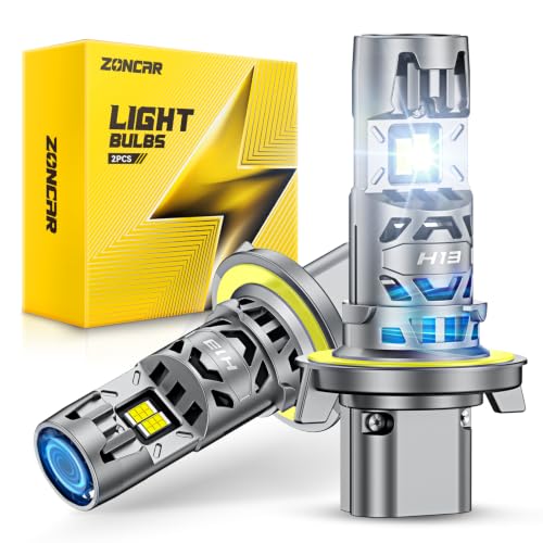 Image of 2026 Upgraded H13 /9008 LED Bulb, 90000LM 1500% Ultra-Bright Real 1:1 Mini Size, 6500K Cool White 9008 /H13 Light Bulbs, 3MIN Quick Install No Adapter Needed, Pack of 2