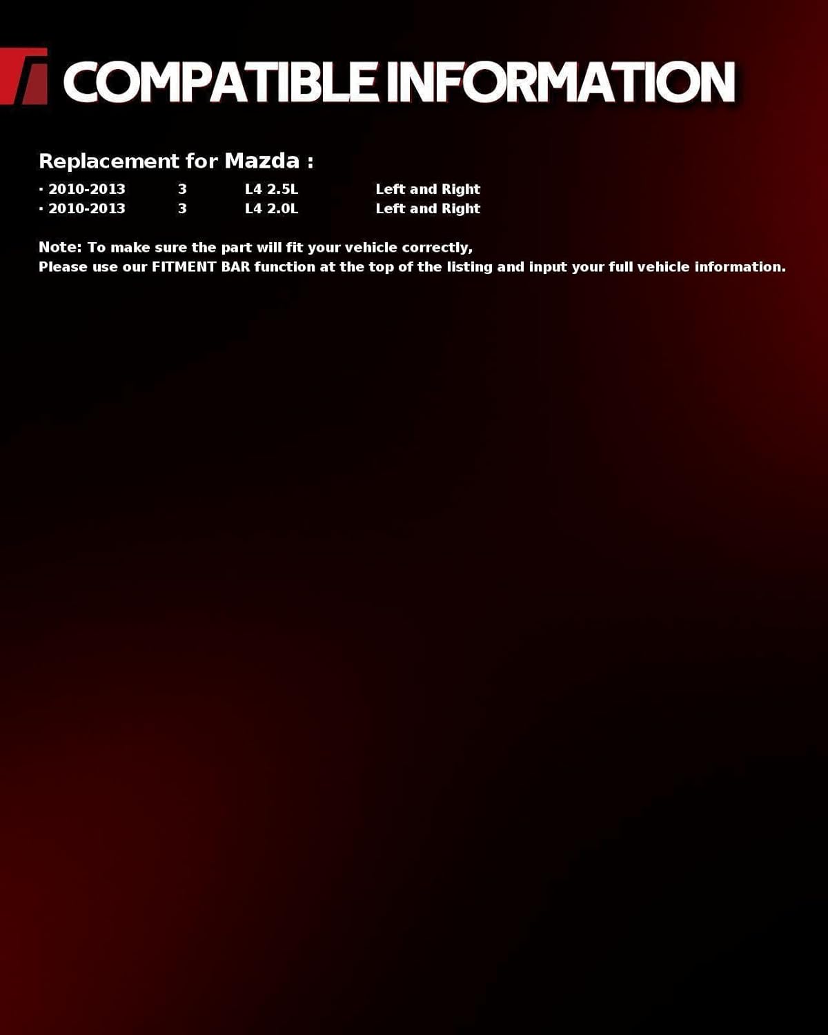 Torchbeam Headlight Assembly Compatible with 2010-2013 Mazda 3 OE Style Headlamp Replacement Amber Reflector Clear Lens Black Housing, for MA2518130, MA2519130, Front Light Driver & Passenger Side