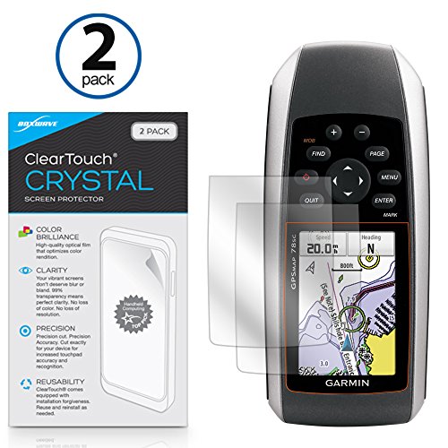 Film protecteur Garmin GPSMAP 78sc BoxWave ClearTouch Cristal HD premium
