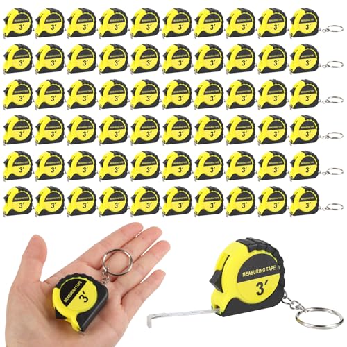 Mètre ruban porte-clés jaune de 91 cm pour vos mesures du quotidien