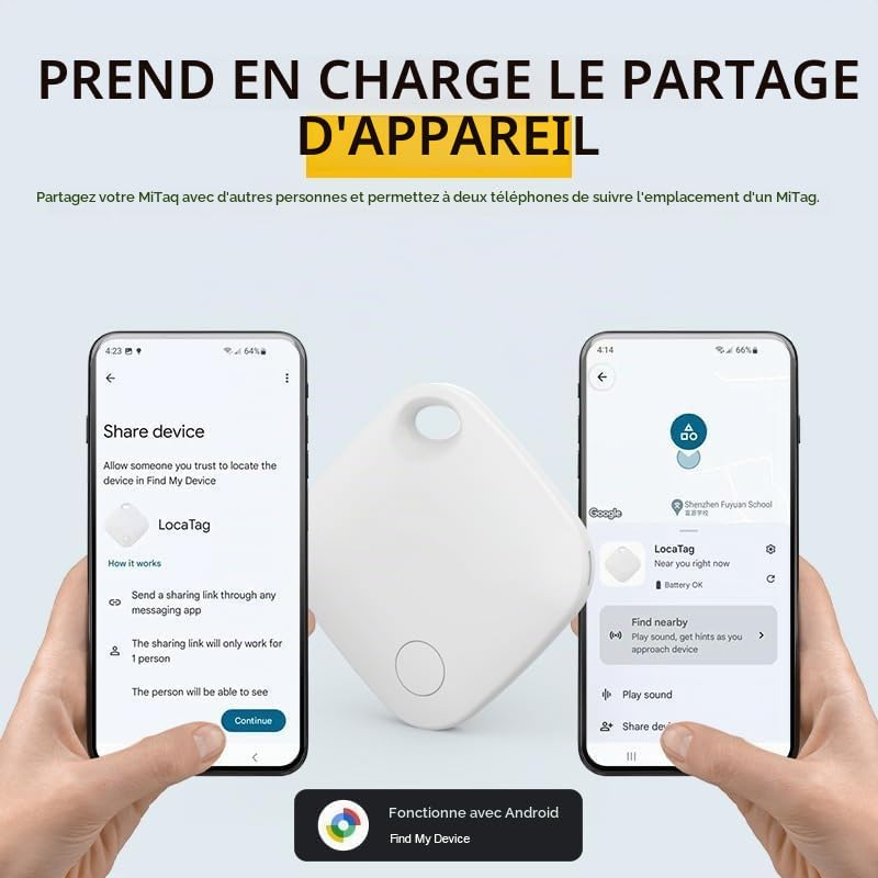 ITagPro - ITag Pro la Solution Tout-en-Un pour ne Plus jamais Perdre Vos Objets de Valeur (Android-System Noir*2)