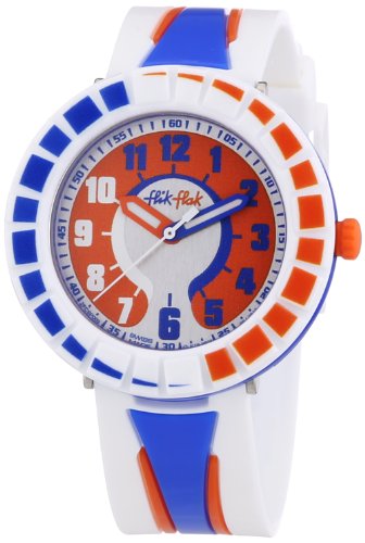 Flik Flak Watches All Around Blue & Orange – Man's Quartz Watch Multicolor