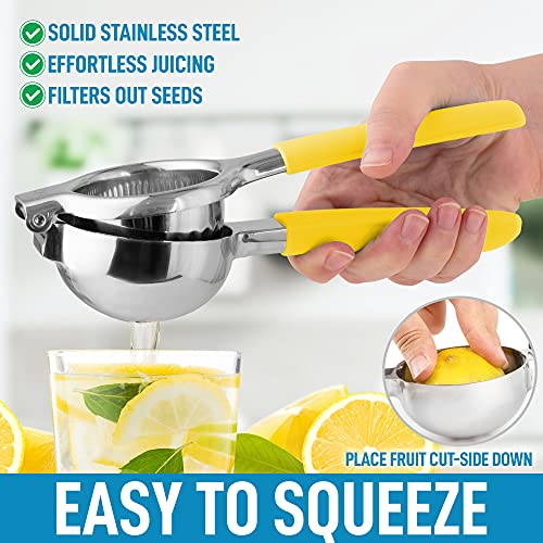image for Zulay Kitchen Zulay Lemon Squeezer Stainless Steel with Premium Heavy 