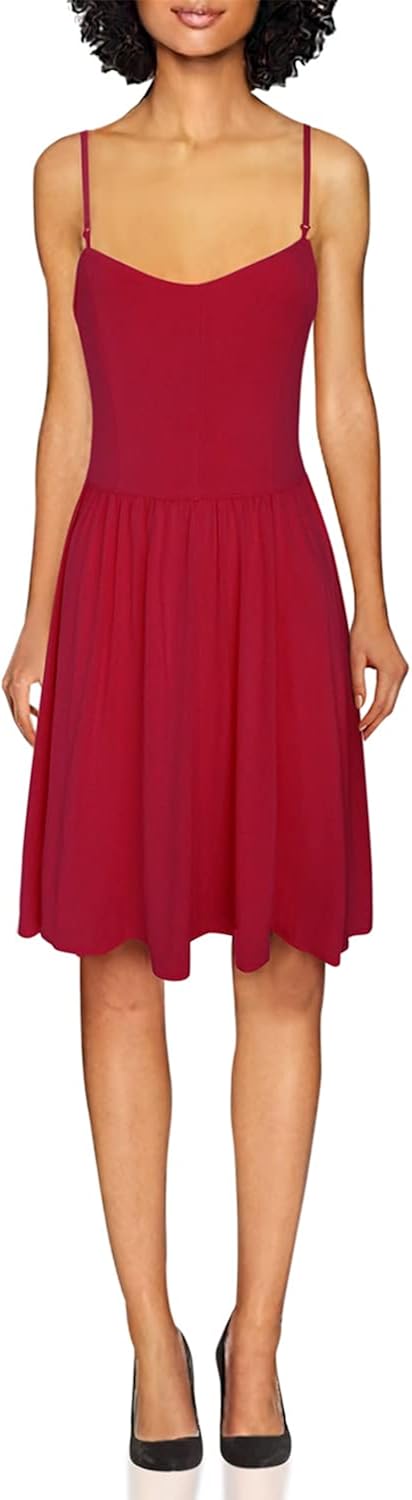 TAM WARE Women's Stylish Removable Shoulder Strap Skater Dress