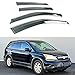 Fits for 2007-2011 Honda CRV CR-V Clip-on Smoke Tinted Window Visor Vent W/Chrome Trim
