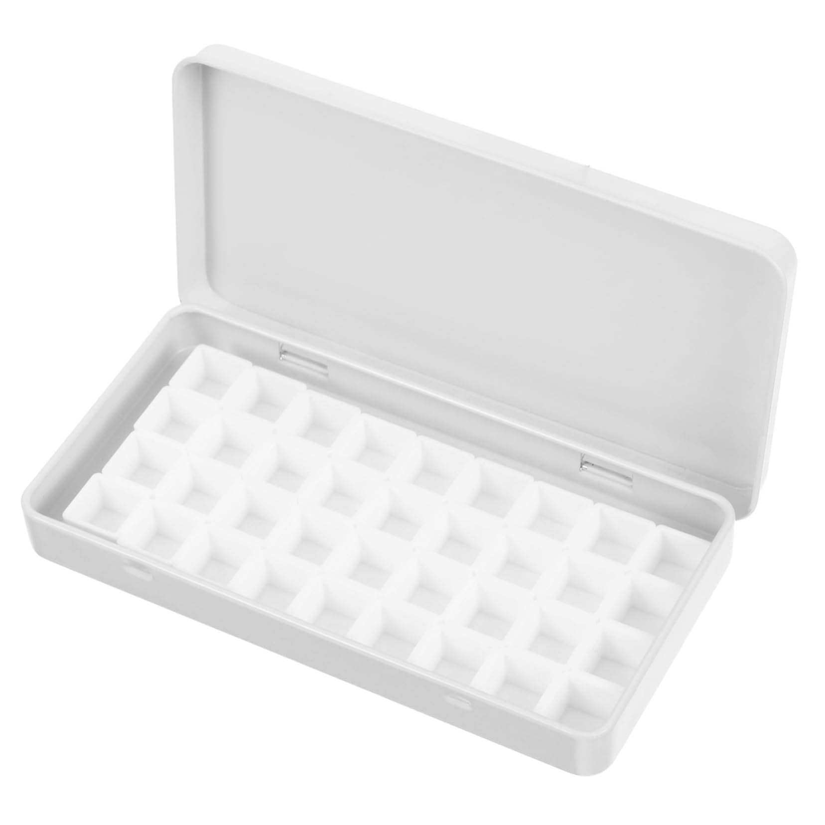 NUOBESTY 4 Ensembles Boîte De Peinture Aquarelle Récipient Mallette De Mélange De Pigments Aquarelle Étui De Peinture pour Palettes D'aquarelle Mélanger X36 Plastique Cas d'image