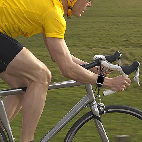 Ohcboogie Stretchy Solo Loop Strap Compatible With Apple Watch Bands 42Mm 44Mm 45Mm 49Mm,Adjustable Stretch Braided Elastics Weave Nylon Women Men For Iwatch Series 8/7/6/5/4/3/2/1 Se Ultra,Black #TOP4