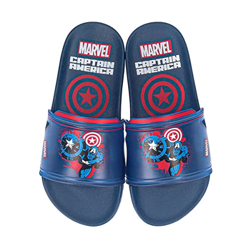 Sandália Marvel Hero Squad, Grendene Kids, Criança Unissex, Azul/Vermelho, 26/27