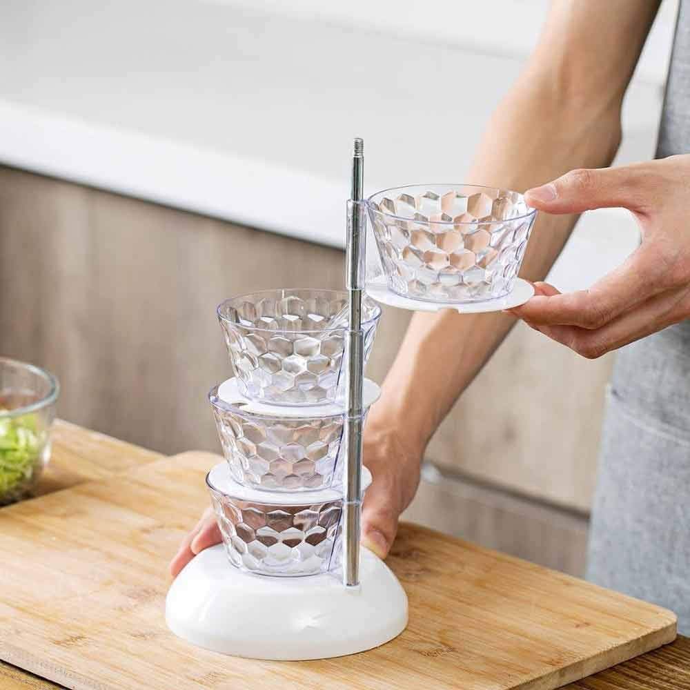 4 Barattoli Per Spezie Con Coperchio Girevole - Acciaio Inossidabile, Argento - Dosatori Per Salsa E Condimenti - Foto 13