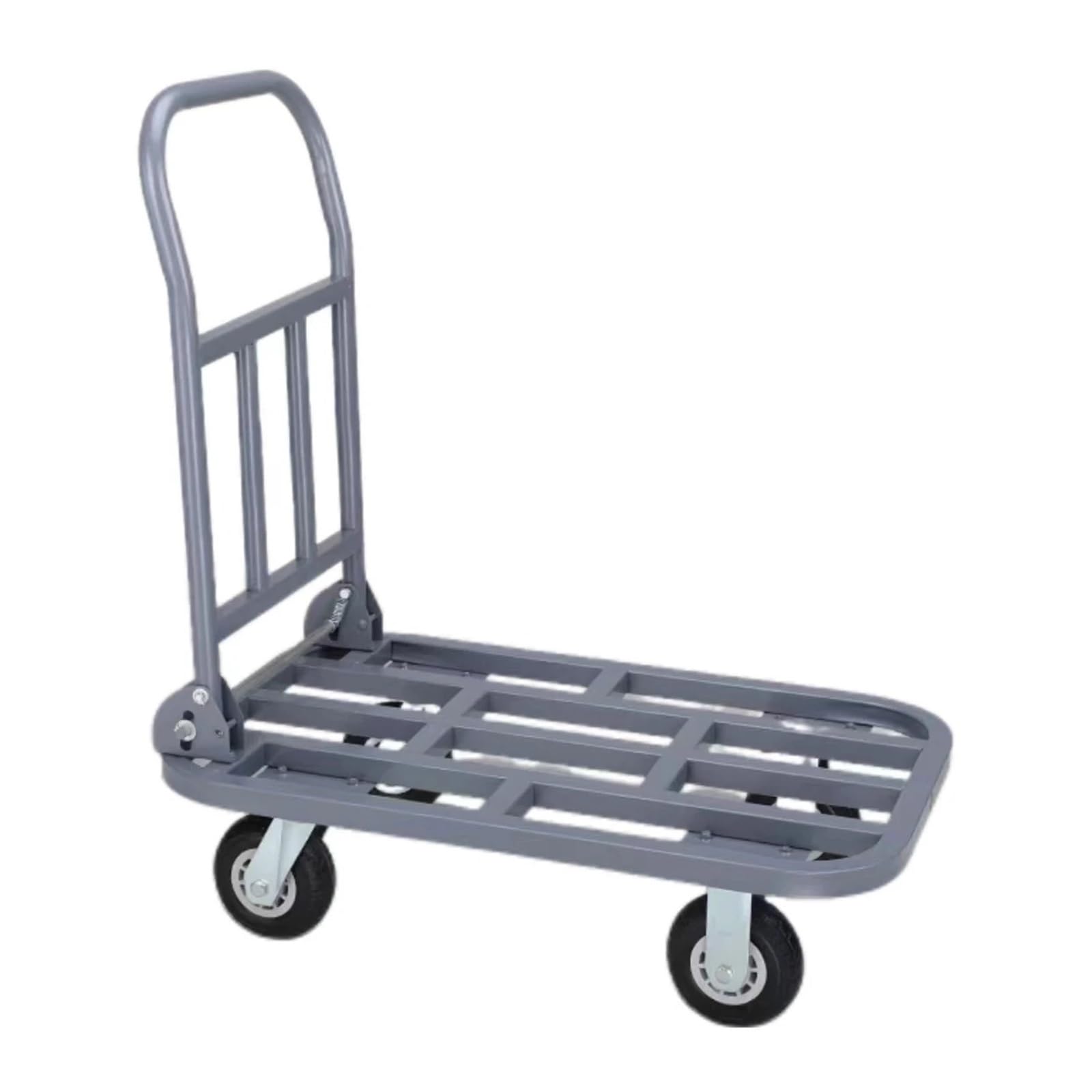 Platform Truck Cart, Platform Trolley Cart Steel Folding Hand Truck Grey