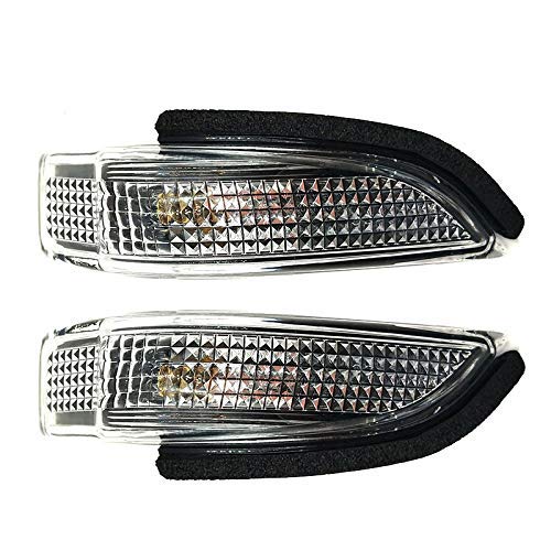 TOOWGM 2Pcs Left And Right Side Mirror Light Turn Signal Lamp OEM 81730-52050 81740-52100 Compatible for Toyota Corolla Camry Yaris Prius C Avalon