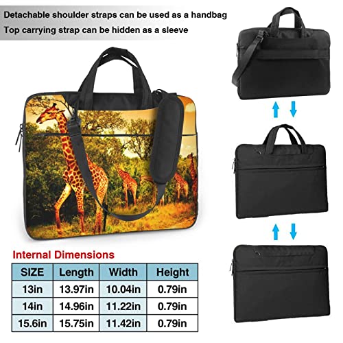 Maletín Wild Giraffe para Laptop unisex 13 pulgadas miniatura 3