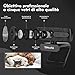 immagine 5YOHOOLYO Webcam 1080P Full HD Autofocus con Microfono Stereo,Privacy Shutter,Webcam per Chat Video e Registrazione, Compatibile con Windows e Mac