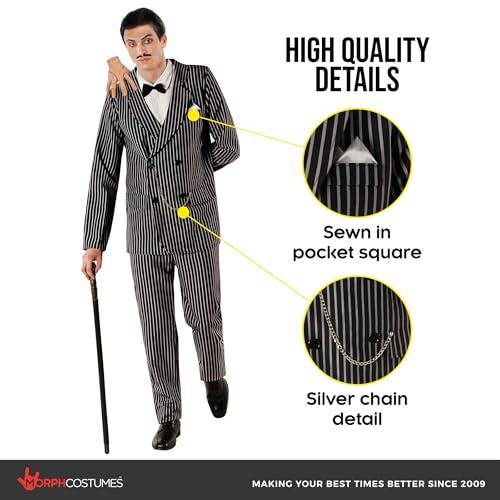 Morph Full 1920s Gangster Costume Men With Accessories, Gangster Suit, Halloween Costumes for Men Halloween Costumes Adult4