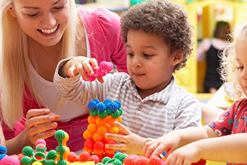 image for Skoolzy Rainbow Star Flex 90 Pc STEM Set – Preschool Tinker Kit for 