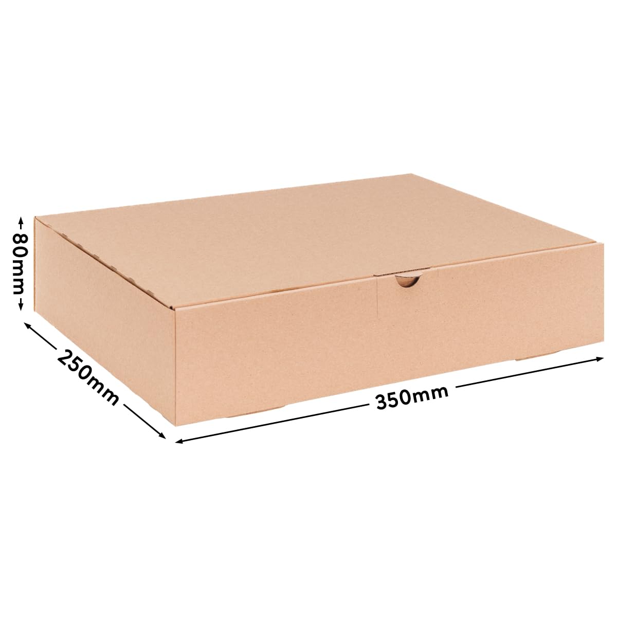 verpacking DHL Kleinpaket Braun 350 x 250 x 80 mm [Größe und Stückzahl wählbar] 1-wellige kleine Versandkartons 25 Stück