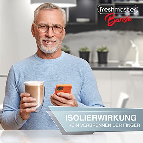 Doppelwandige Gläser Fresh Master für Latte Macchiato, 6er Set