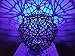 Shadow Lamp Shade Sacred Geometry Voronoi Pattern With RGB LED Light and Controller