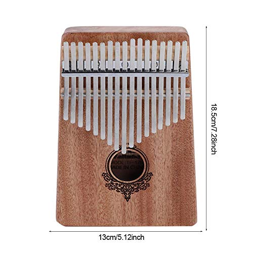 Dilwe Pouce Piano, 17 Touches Kalimba en Acajou avec Marteau Tuning, échelle Autocollant, Chiffon de Nettoyage, Sac… - Les Beatles, Paul McCartney, John Lennon, RIngo Starr, George Harrison Dilwe Pouce Piano, 17 Touches Kalimba en Acajou avec Marteau Tuning, échelle Autocollant, Chiffon de Nettoyage, Sac… – Image 4