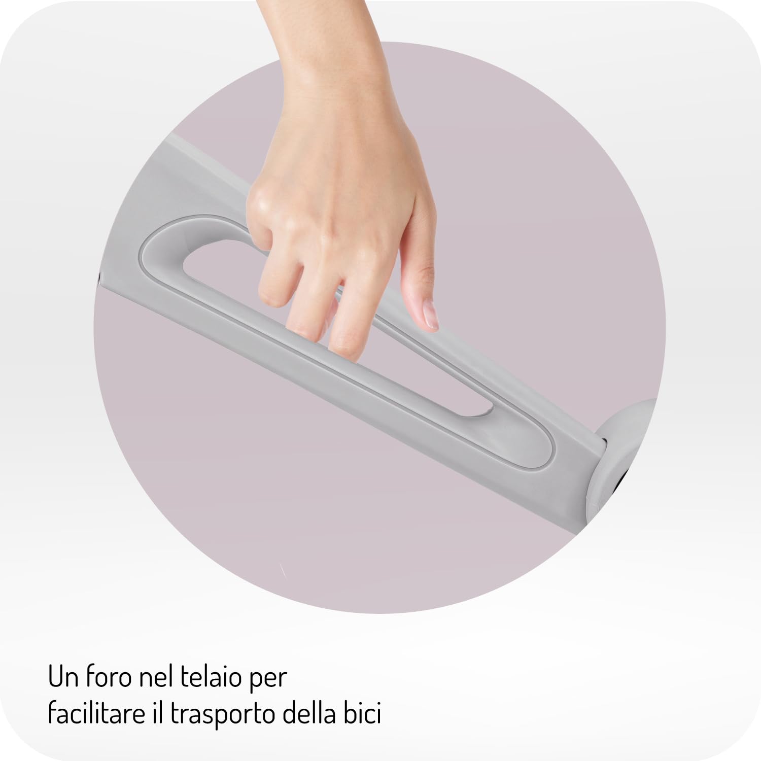 Momi Bicicletta senza pedali NORU per bambini dai 2 anni (max 25 kg), pieghevole con un pulsante, sella regolabile, ruote EVA antiforatura da 12"