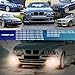 TULALUX Fog Lights lamps for E46 2001-2005 BMW 3 Series 320i 323i 325i 325xi 330i 330xi w/Sport Package Only 2001-2006 BMW M3 Fog Lamps Light mout assembly A Pair (Smoke Lens)