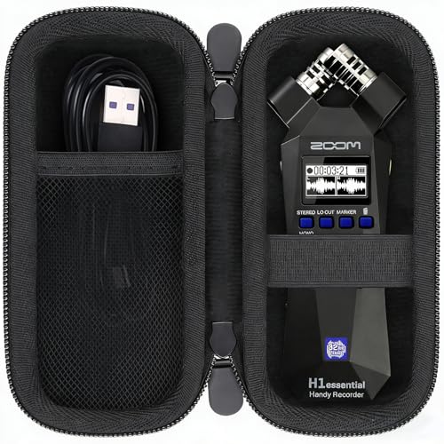co2CREA Hard Travel Case for Zoom H1essential Stereo Recorder