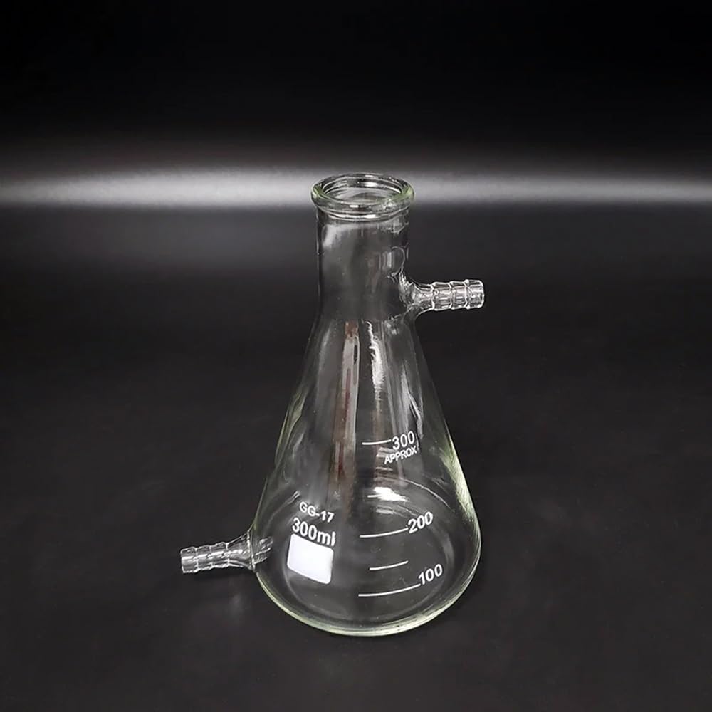 Equipos y suministros de laboratorio Matraz cónico de cuello estrecho graduado, con tubos en la parte superior e inferior, 50 mL a 10000 mL; matraz Erlenmeyer normal