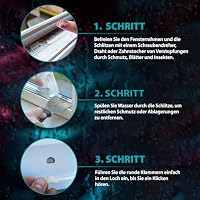 VOOXA 25 Stück Fenster Wasserschlitzkappen Weiss RAL9016 für 10mm Bohrungen – Ansicht 6