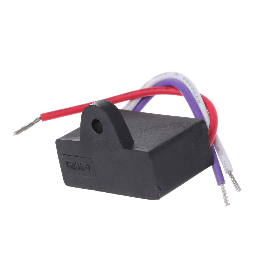 Interruttore a catena per ventilatore da soffitto, 3 velocità, 4 fili Interruttore a catena per ventilatore da soffitto, 3 velocità, 4 fili